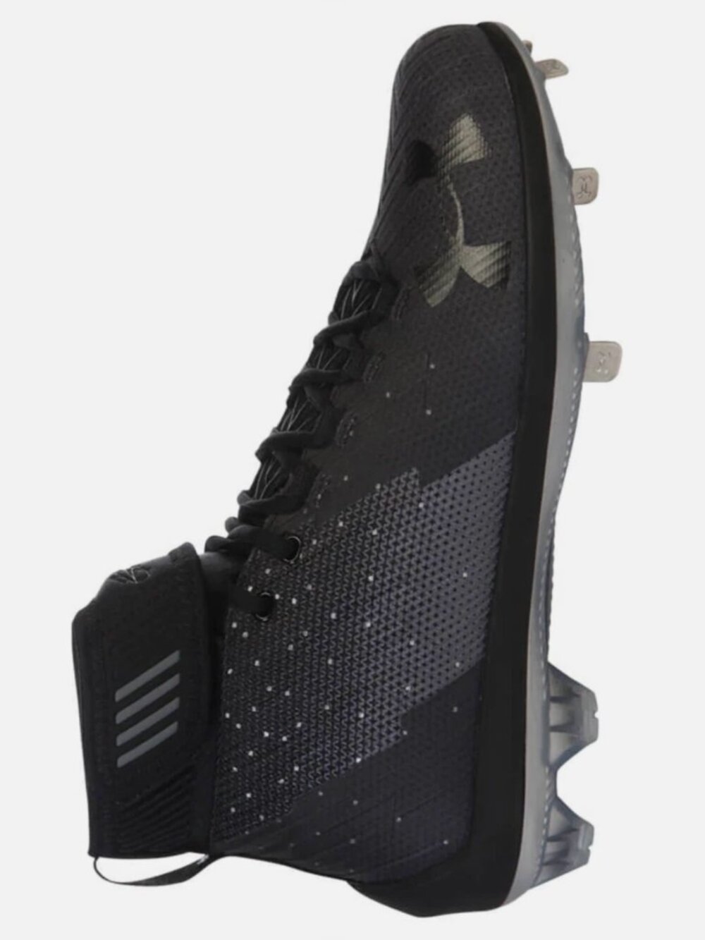 NEW Under Armour Mens 7 Black Gray UA Harper 2 RM Baseball Shoes 1297306-001